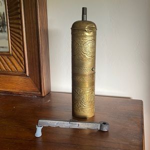 Antique Bronze Colored Pepper Grinder